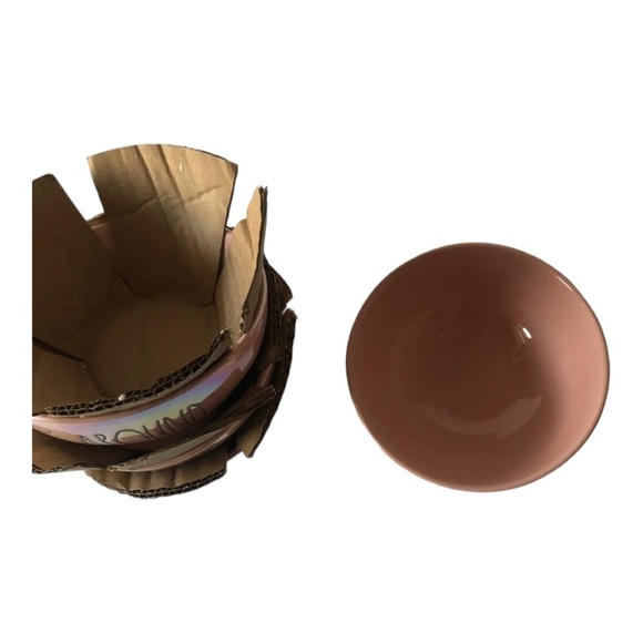 Rae Dunn Ceramic Set of 4 Pink Glazed "Elfin Around" Bowls-New Christmas - Picture 4 of 6